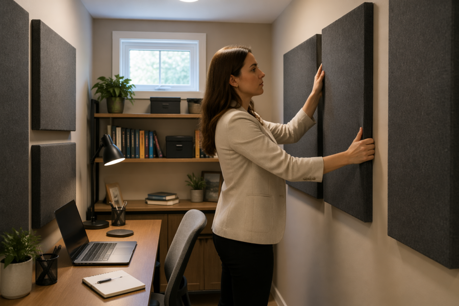Acoustic Panels for a Closet Office: Reduce Boxy Sound Without Over-Treating
