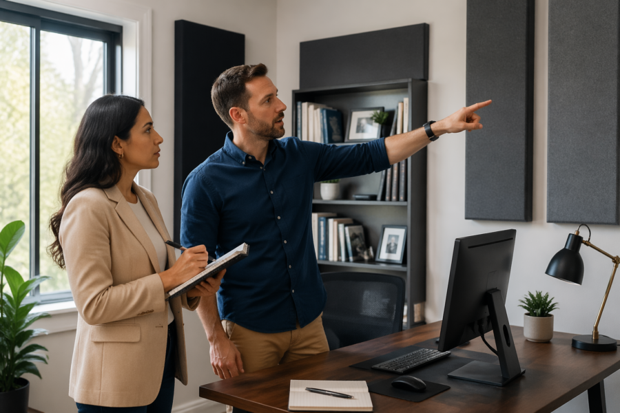 Where to Place Acoustic Panels in a Home Office for Clearer Sound