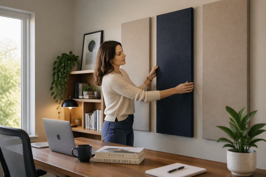 How to Make Acoustic Panels Look Good in a Home Office (Without Hurting Performance)