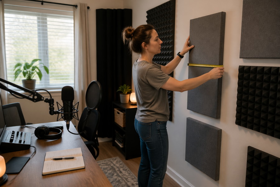 Best Acoustic Panel Thickness for Voice Recording in a Home Office