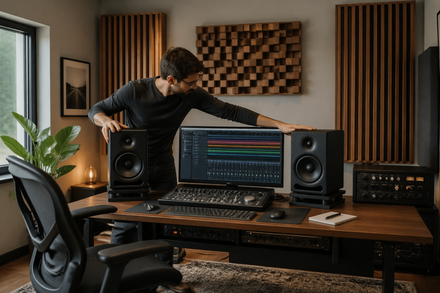 Best Speaker Placement for Tighter Bass in a Home Office Studio