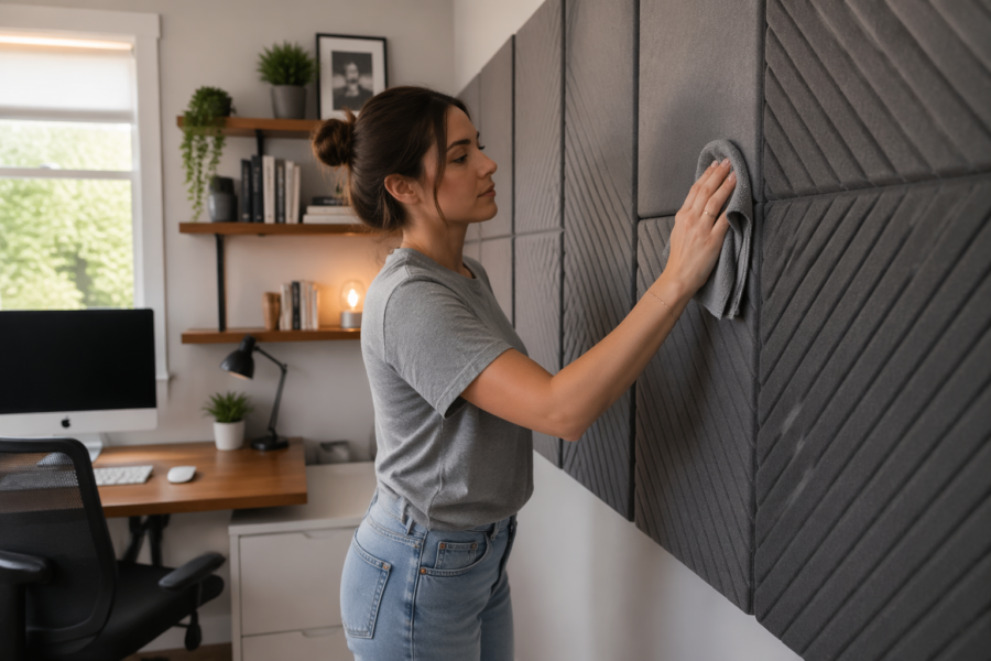 How to Clean and Maintain Acoustic Panels in a Home Office