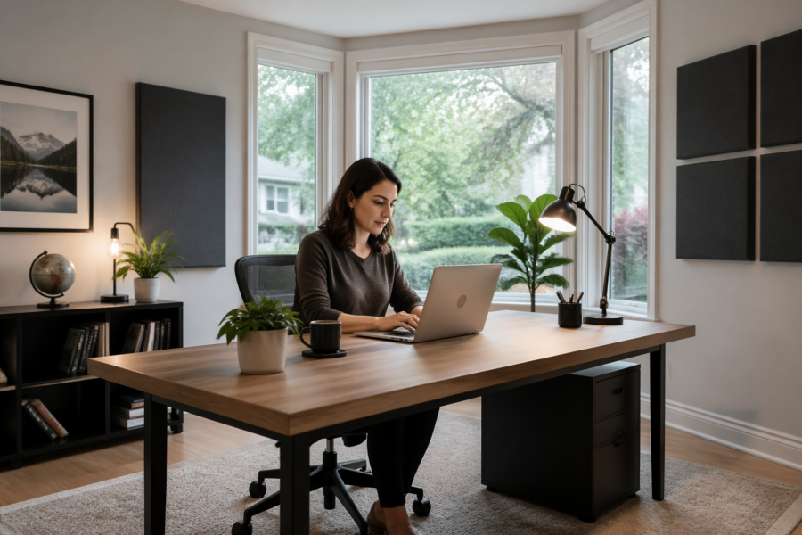 Where to Put Your Desk in a Room with a Bay Window (Audio-Friendly Layouts)