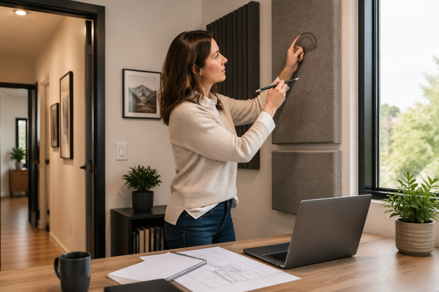 How to Plan Room Geometry When Your Home Office Studio Opens to a Hallway
