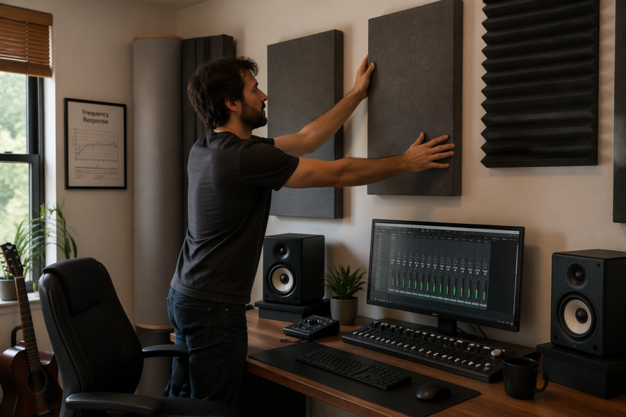 Desk Against the Wall? How to Reduce Bass Problems in a Home Office Studio