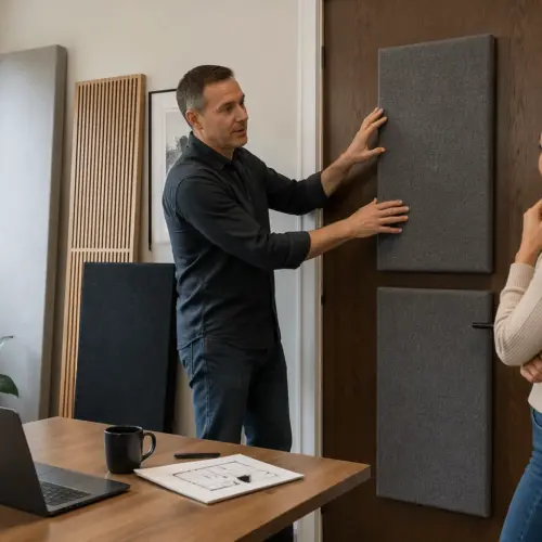 How to Treat Door Reflections With Acoustic Panels in a Home Office